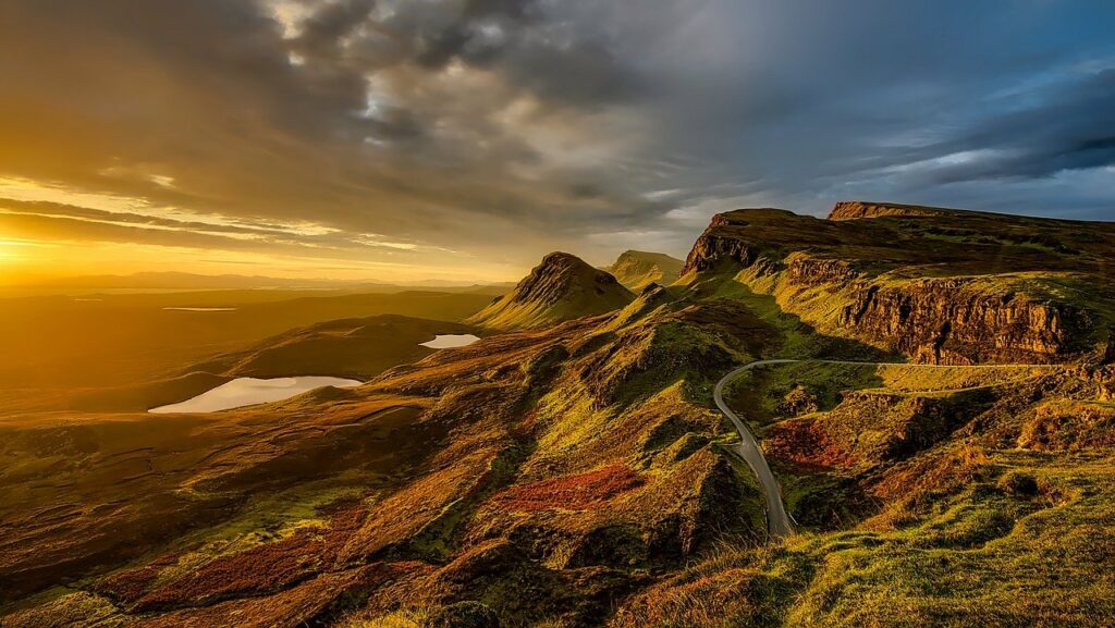 Schottland Landschaft Highlands traumhaft Sonnenuntergang wundervoll